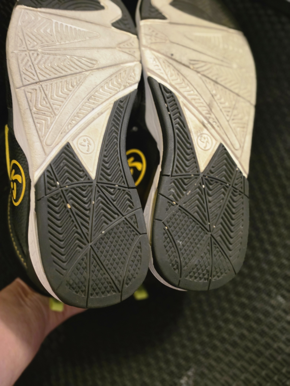 Zumba Fitness Black and Yellow High-Top Dance Sneakers Sz 7 - Picture 4 of 4
